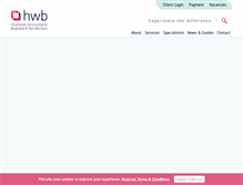 Tablet Screenshot of hwb-accountants.com